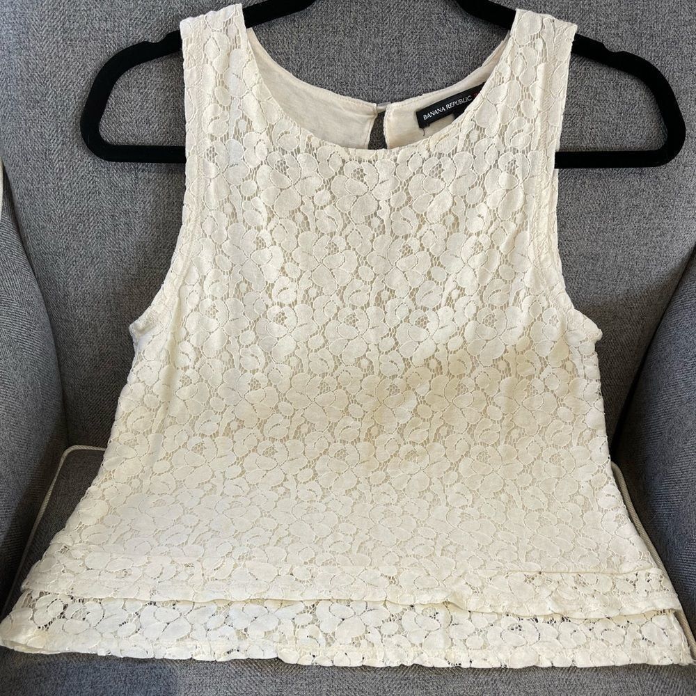 Banana Republic lace blouse